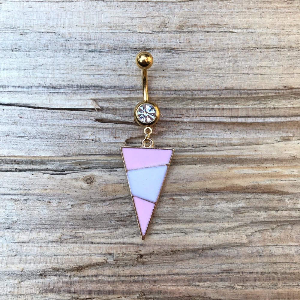 Vintage Gold Belly Button Ring‎
